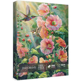 Puzzle en bois de 1000 pièces - Colibri et fleurs